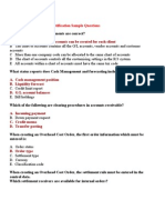 Answers For SAP FI/CO Certification Sample Questions: A More Than One Chart of Accounts Can Be Created For Each Client