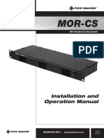 Mor-Cs: Installation and Operation Manual