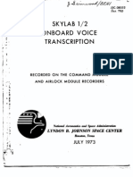 Skylab 1/2 Onboard Voice Transcription CM and AM Recorders