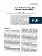 Non-Linear Finite Element Modelling of An Integrally Stiffened Composite Panel