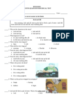 English 1 Fourth Quarter Periodical Test