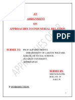 Approach of Industrial Relation