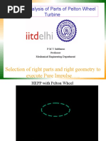 Design Analysis of Parts of Pelton Wheel Turbine: Selection of Right Parts and Right Geometry To Execute Pure Impulse .