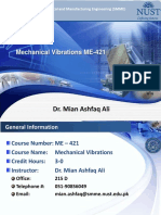 Dr. Mian Ashfaq Ali: Mechanical Vibrations ME-421