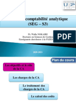 Chapitre 1. Objectifs Et Rôle de La Comptabilité Analytique