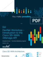 DEVWKS-1189-DevNet Workshop-Introduction To The Cisco SD-WAN Vmanage API PDF