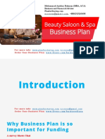 Beauty Salon & Day Spa Business Plan