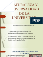 Naturaleza de La Universidad