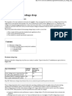 Determination of Voltage Drop