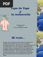 Lope de Vega y La Melancolía