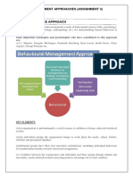 Management Approaches (Assignment 3)