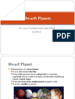 Dwarft Planets: Dr. Anis Nazihah Binti Mat Daud K03312