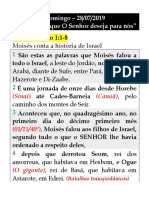 Domingo - DT 1 - 1a7 - O Caminho Que O Senhor Deseja para Nós