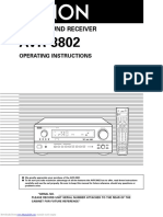 Av Surround Receiver: Operating Instructions