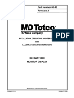 Part Number 60-43 Revision A: Installation, Operation, Maintenance AND Illustrated Parts Breakdown