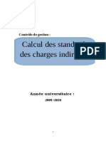 Calcul Des Standards Des Charges Indirectes