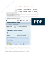 IMG Menu: Controlling Profitability Analysis Structures Define Operating Concern Maintain Operating Concern