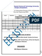 Eee Syllabus, Hstu