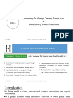 IAS 21: Accounting Foreign Currency Transaction & Financial Statement Translation