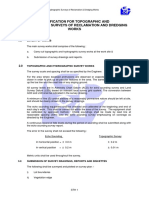 Specification For Topographic and Hydrographic Surveys of Reclamation and Dredging Works