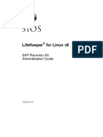 Lifekeeper For Linux V6: Sap Recovery Kit Administration Guide