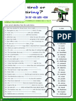 Form Correct Adjectives From The Verbs Below