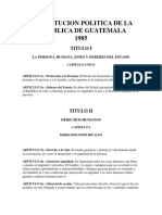 Constitucion Politica de La Republica de Guatemala