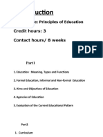 Part 1 Principles of Education