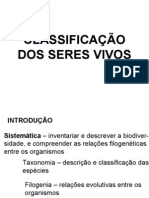 Classificacao Dos Seres Vivos