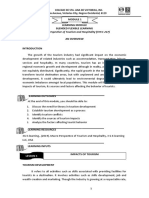 Module 1. Tourism Impacts (THCC 227)