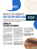 Counterfeit: When Is The Sabbath?