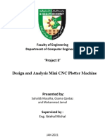 Design and Analysis Mini CNC Plotter Machine: Faculty of Engineering Department of Computer Engineering