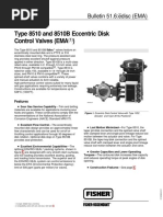 Type 8510 and 8510B Eccentric Disk Control Valves (EMA)