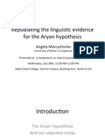 Marcantonio Repudiating Linguistic Evidence Aryan Hypothesis