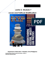 Quarter 2-Module 7 Social and Political Stratification: Department of Education Republic of The Philippines