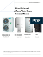 Midea M-Thermal Heat Pump Water Heater Technical Manual: Outdoor Unit Water Tank Indoor Unit Solar Kit