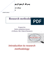 Research Methodology: Nahda International College Pharmacy Program 2020-2021