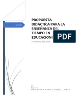 Propuesta Didáctica para La Enseñanza Del Tiempo en Educación Infantil