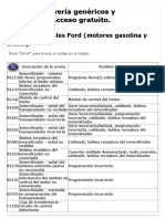 DTC - Códigos Originales Ford (Motores Gasolina y Diesel)