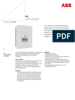 ABB String Inverters: UNO-2.0/3.0/3.6/4.2-TL-OUTD 2 To 4.2 KW