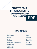 Introduction To Monitoring and Evaluation