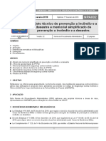 Npa 002 - Projeto Tecnico e Memorial Simplificado de Prevencao A Incendio e A Desastre - 1o Fev 2019