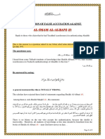 Refutation of False Accusation Against Al-Imam Al-Albani