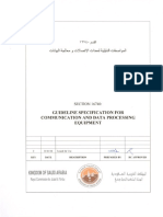 SECTION 16740 Communication and Data Processing Equipment Rev 0