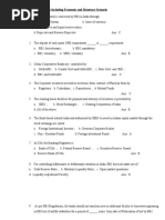 Mock Test Papers On Financial Awareness Including Economic and Monetary Scenario