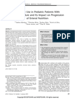 Cisapride Use in Pediatric Patients With Intestinal Failure and Its Impact On Progression of Enteral Nutrition