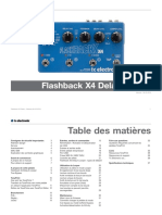 TC Electronic Flashback x4 Delay Looper Manual French