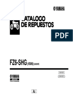 Catalogo de Despiece Yamaha Fazer 600 FZ6 2007