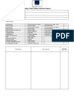 Weekly / Daily Safety Inspection Report: Observations Action Required Close Out Name / Date