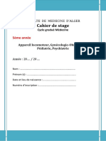 Cahier de Stage